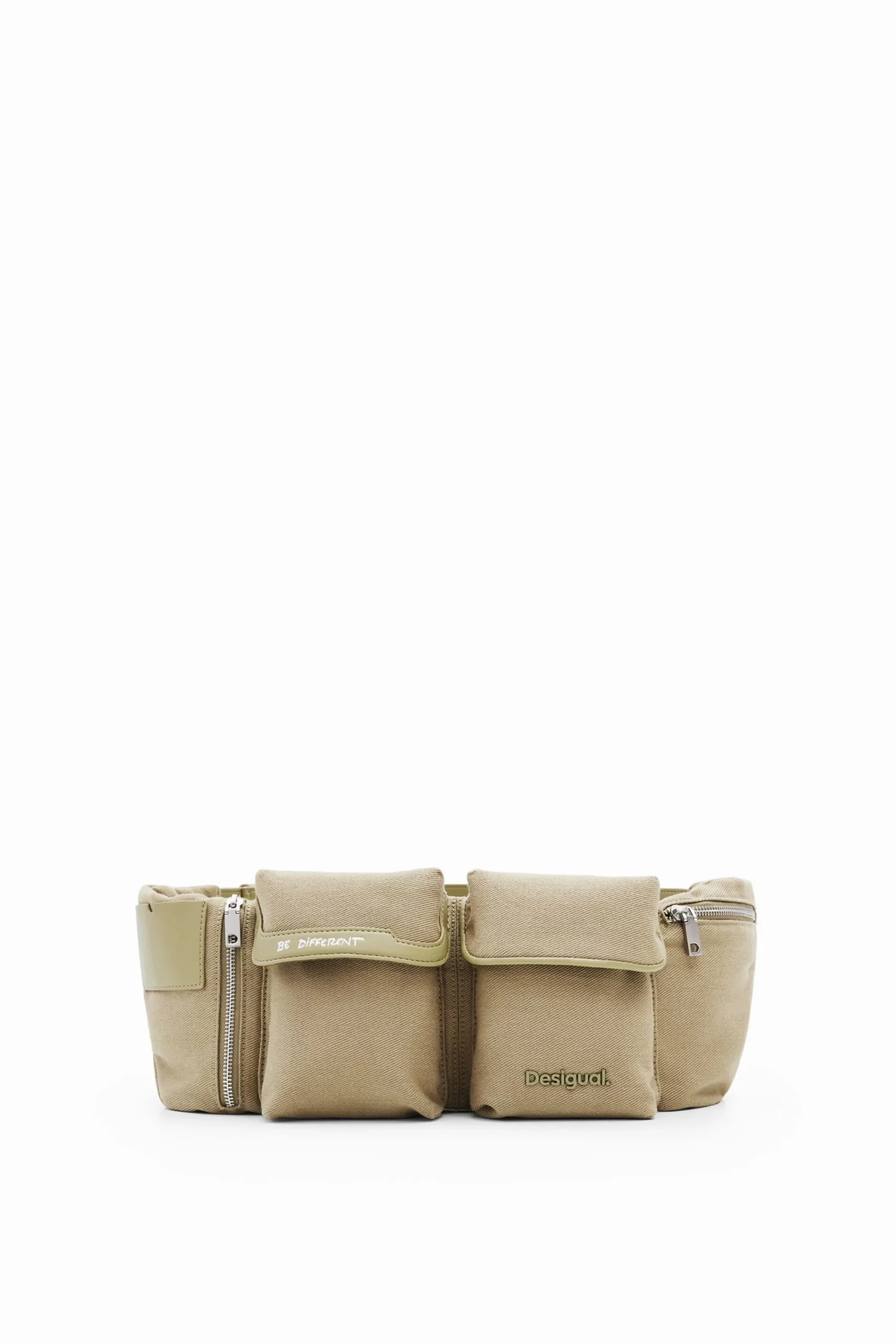 Bolsos-Desigual Riñonera M canvas bolsillos