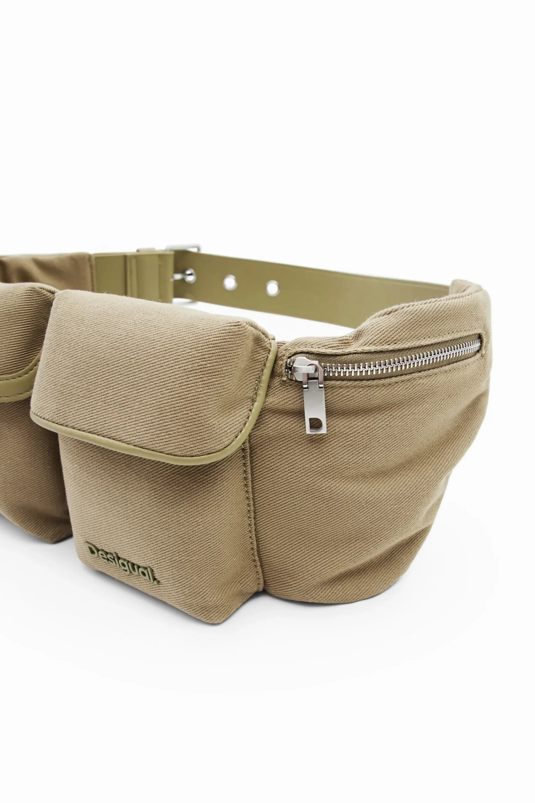 Bolsos-Desigual Riñonera M canvas bolsillos