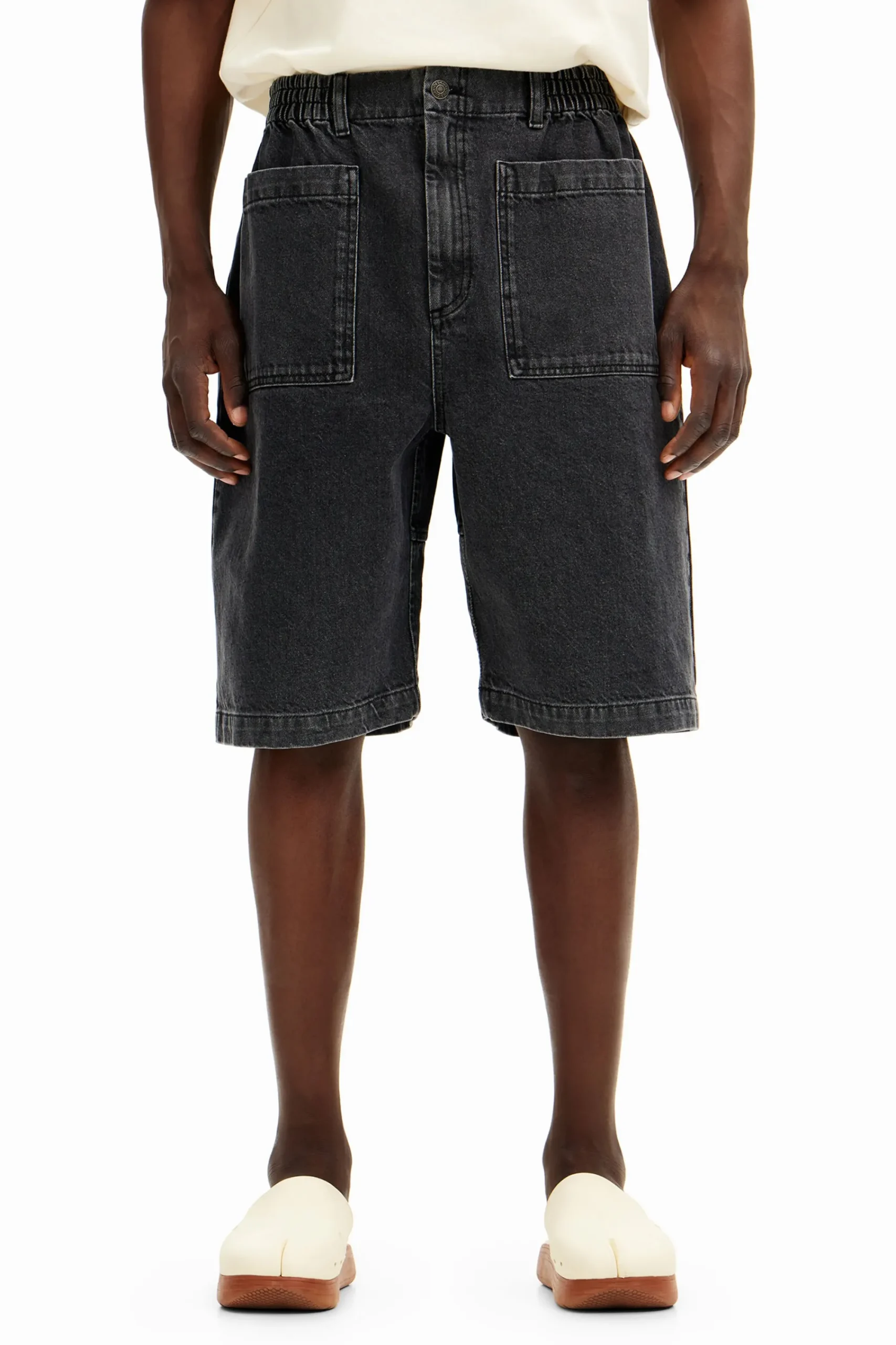 Jeans Y Pantalones-Desigual Shorts denim bolsillos