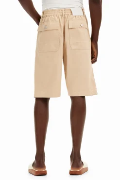 Jeans Y Pantalones-Desigual Shorts lisos bolsillos