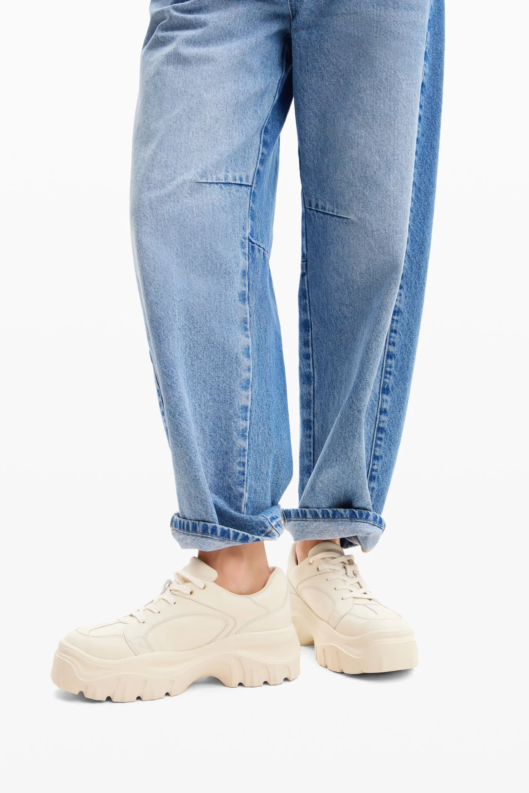 Zapatos-Desigual Sneakers chunky piel