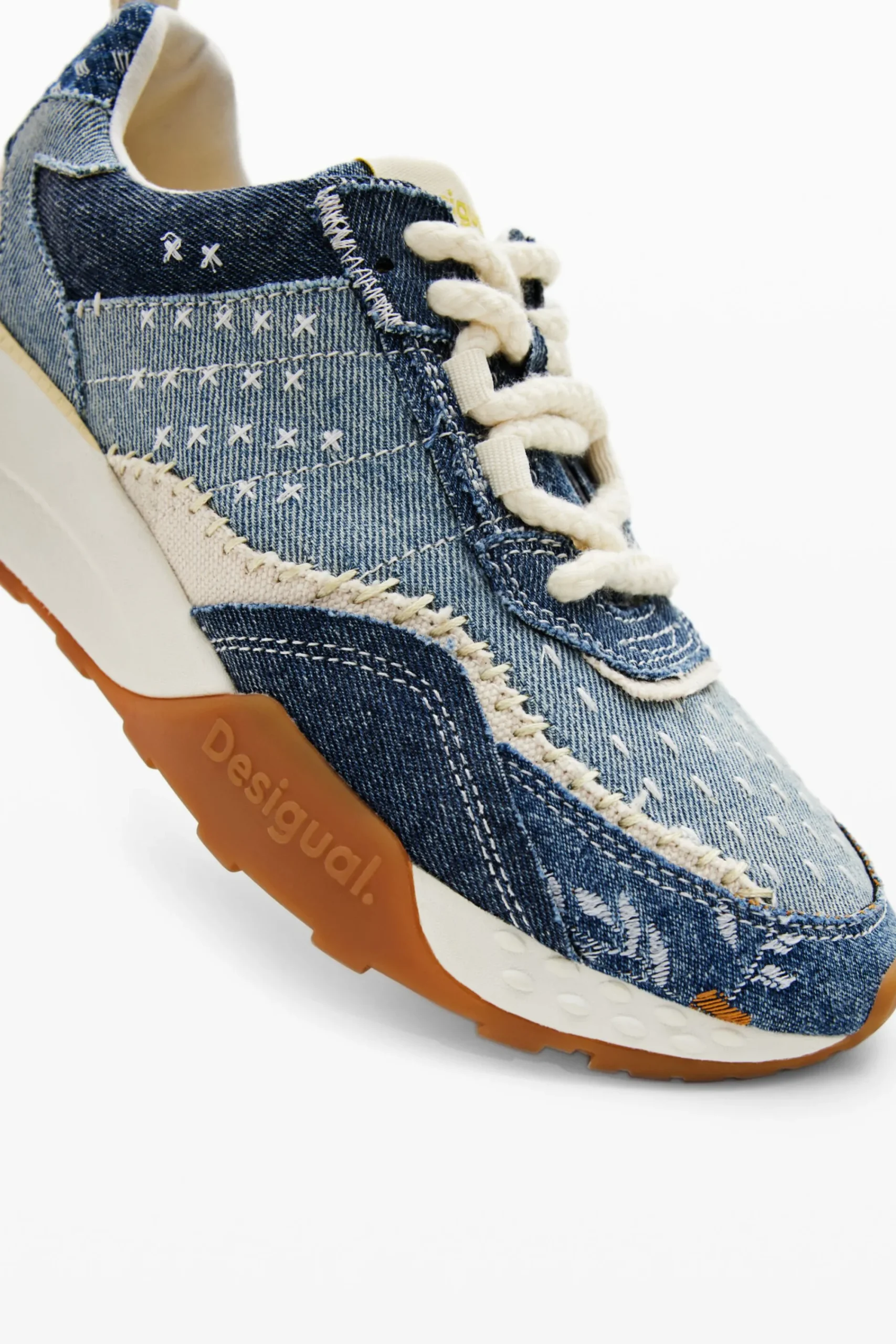 Zapatos-Desigual Sneakers jogger denim