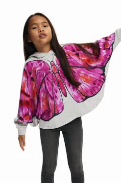 Jerséis Y Sudaderas-Desigual Sudadera capa mariposa