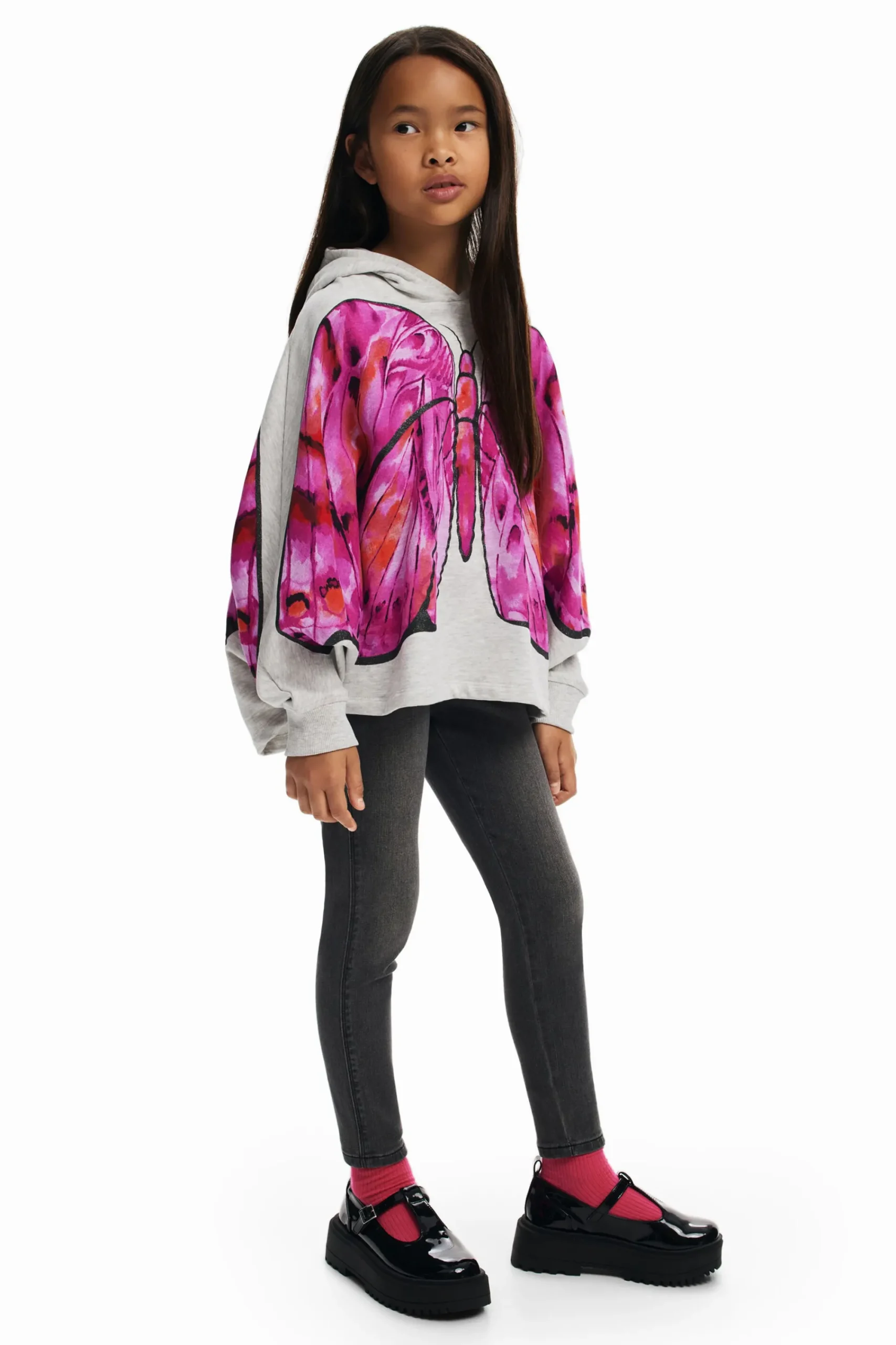 Jerséis Y Sudaderas-Desigual Sudadera capa mariposa