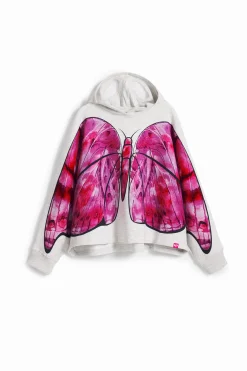 Jerséis Y Sudaderas-Desigual Sudadera capa mariposa