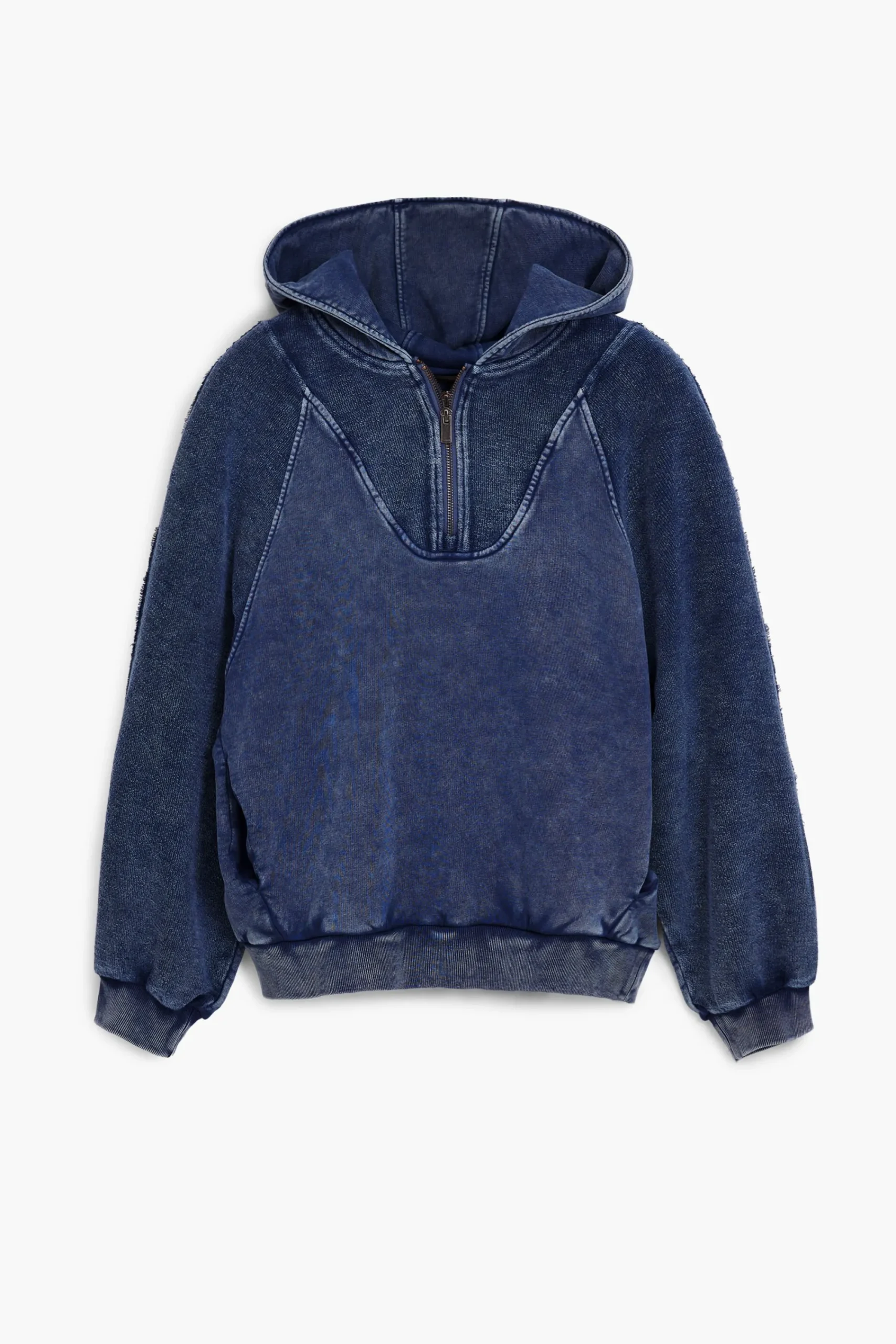 Jerséis|Sudaderas-Desigual Sudadera capucha efecto lavado