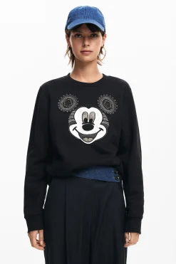 Sudaderas|Jerséis-Desigual Sudadera cara Mickey Mouse