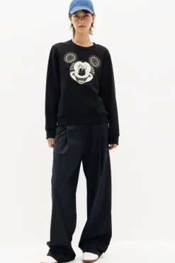 Sudaderas|Jerséis-Desigual Sudadera cara Mickey Mouse