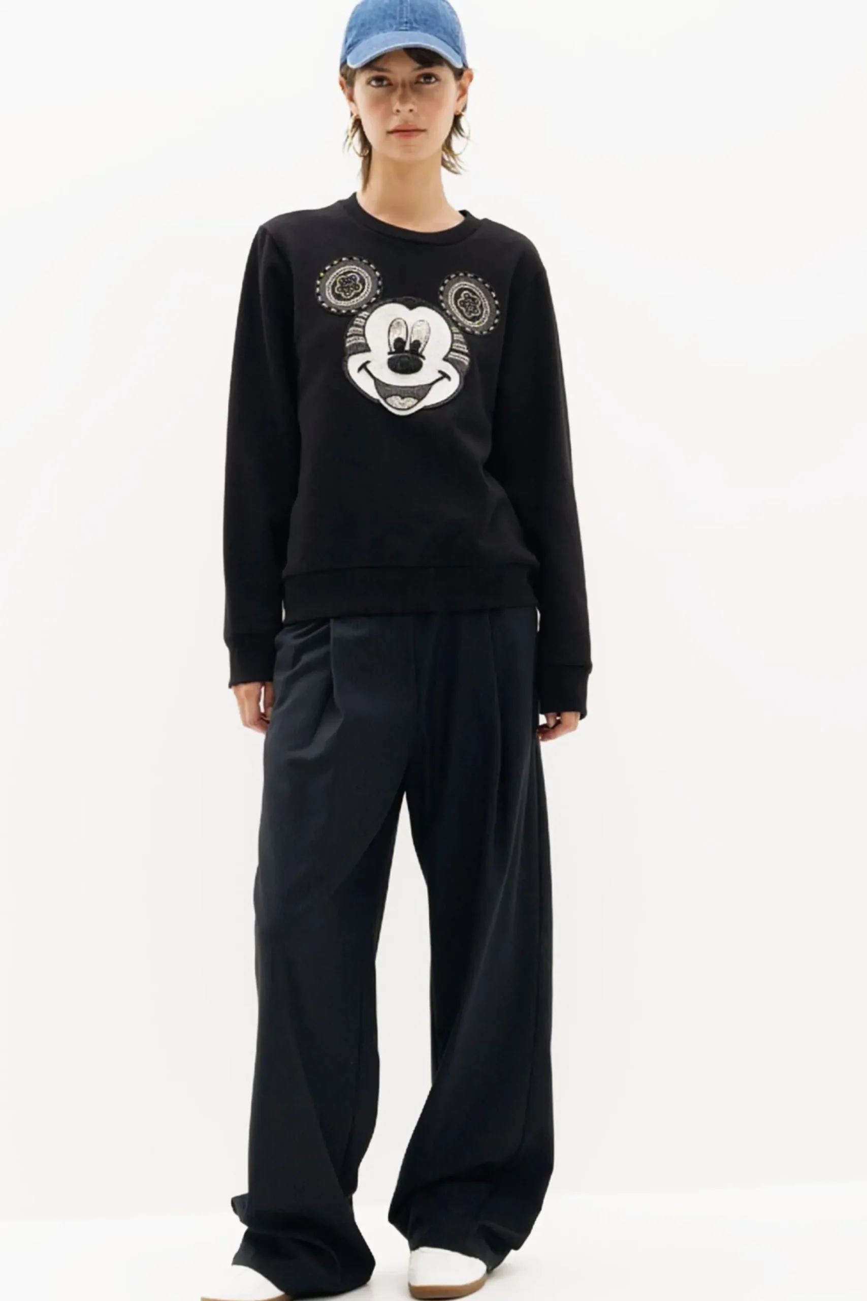 Sudaderas|Jerséis-Desigual Sudadera cara Mickey Mouse