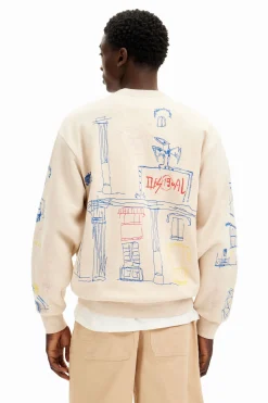 Jerséis Y Sudaderas-Desigual Sudadera con diseño de ilustración