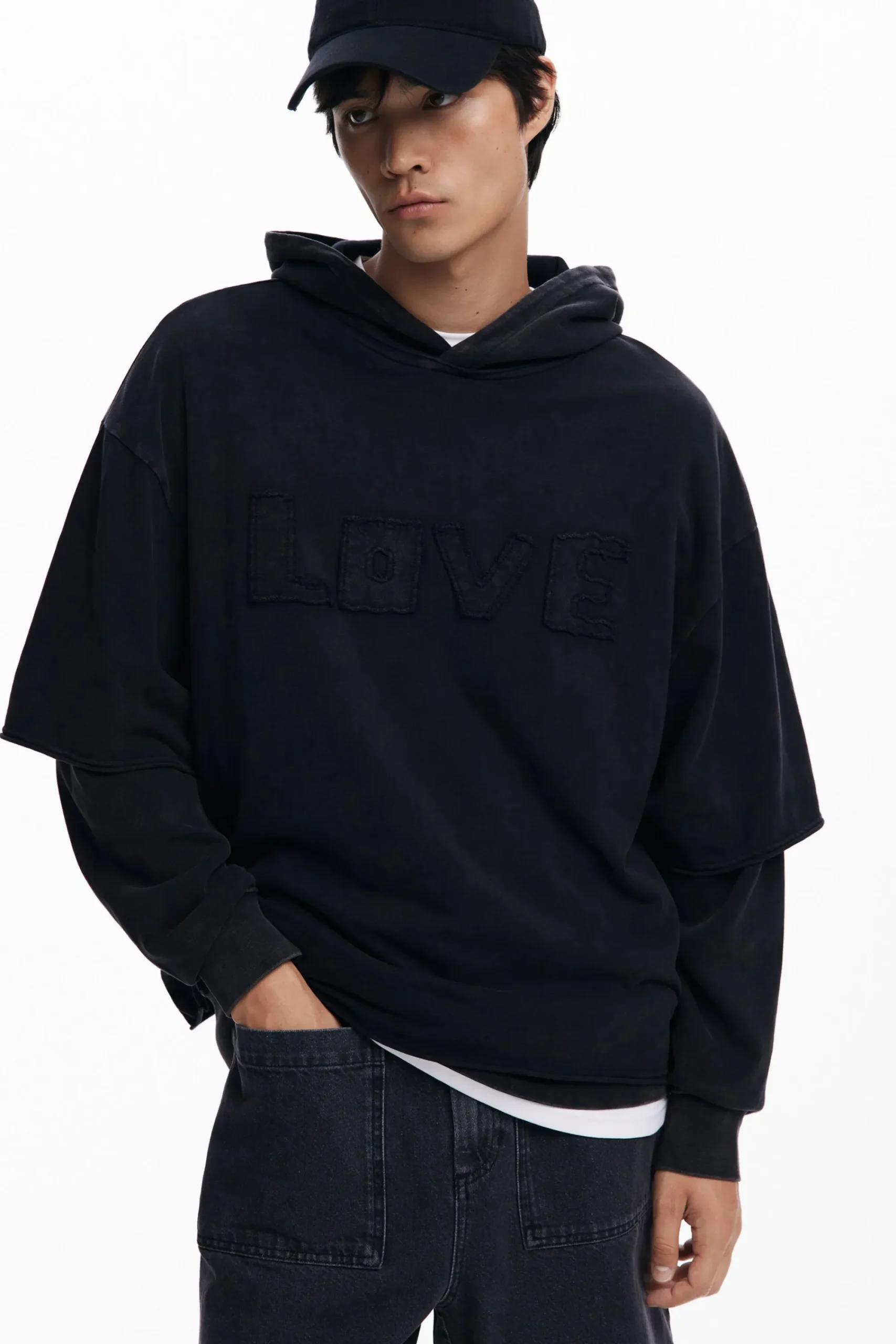 Jerséis Y Sudaderas-Desigual Sudadera doble manga