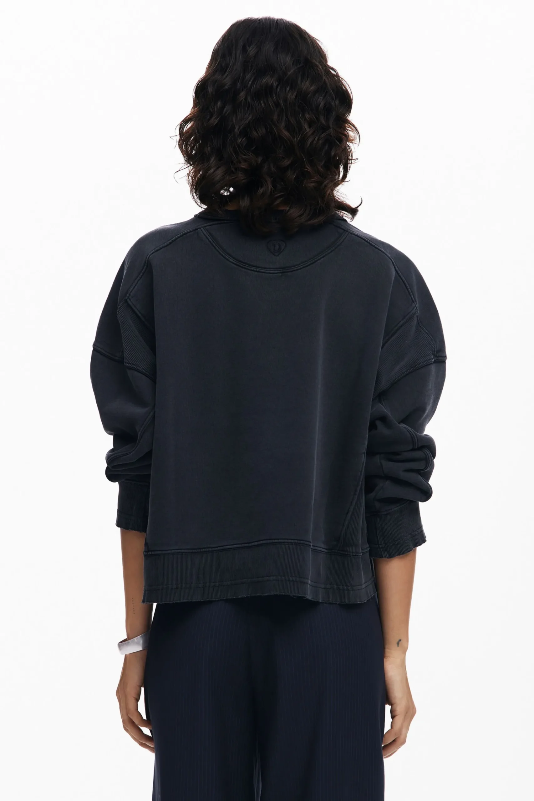 Sudaderas|Jerséis-Desigual Sudadera efecto lavado