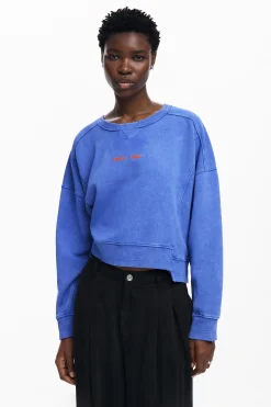 Sudaderas|Jerséis-Desigual Sudadera efecto lavado