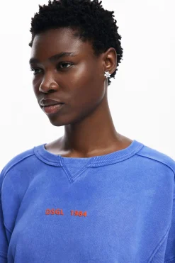 Sudaderas|Jerséis-Desigual Sudadera efecto lavado