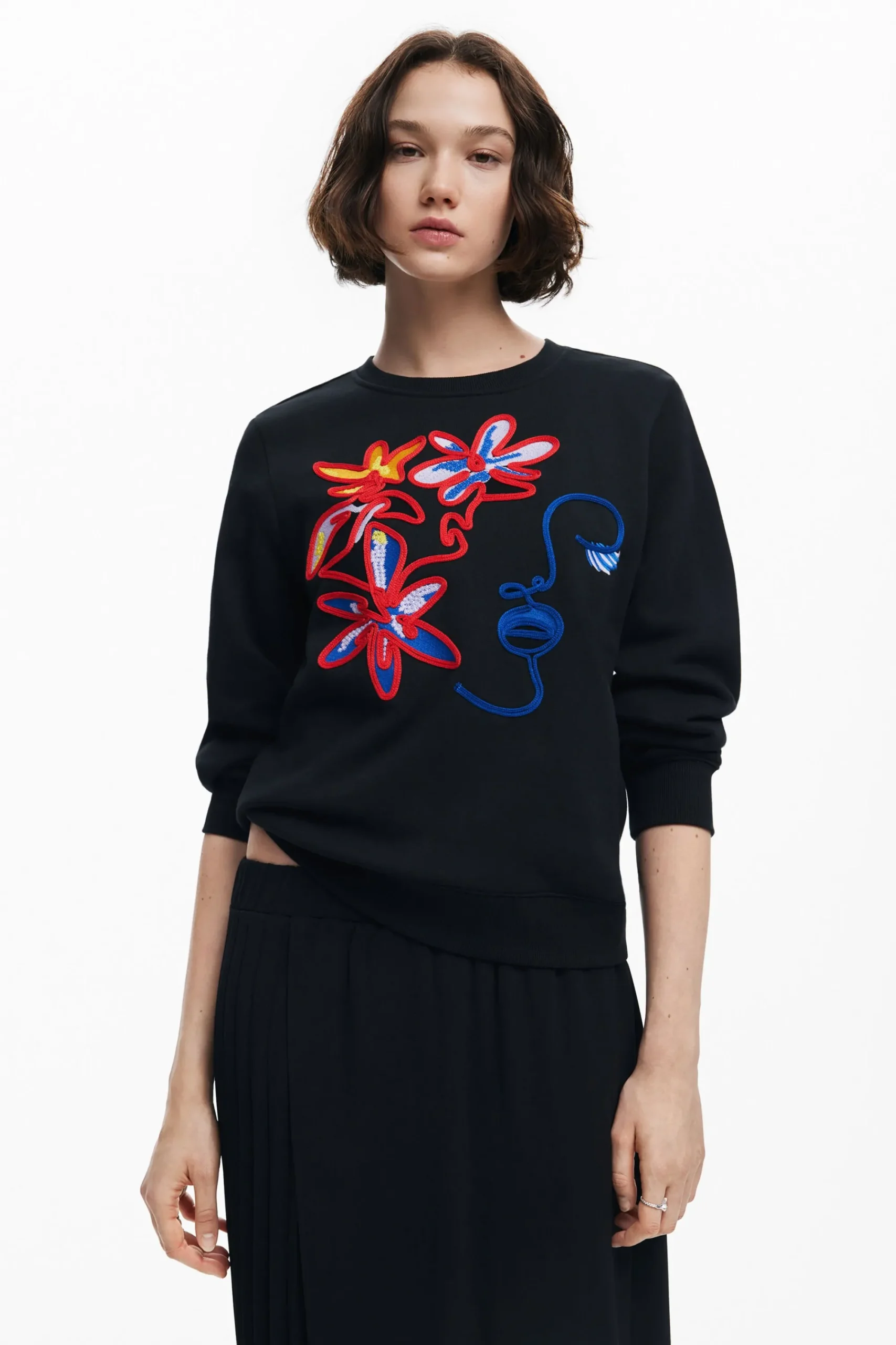 Sudaderas|Jerséis-Desigual Sudadera estampado arty