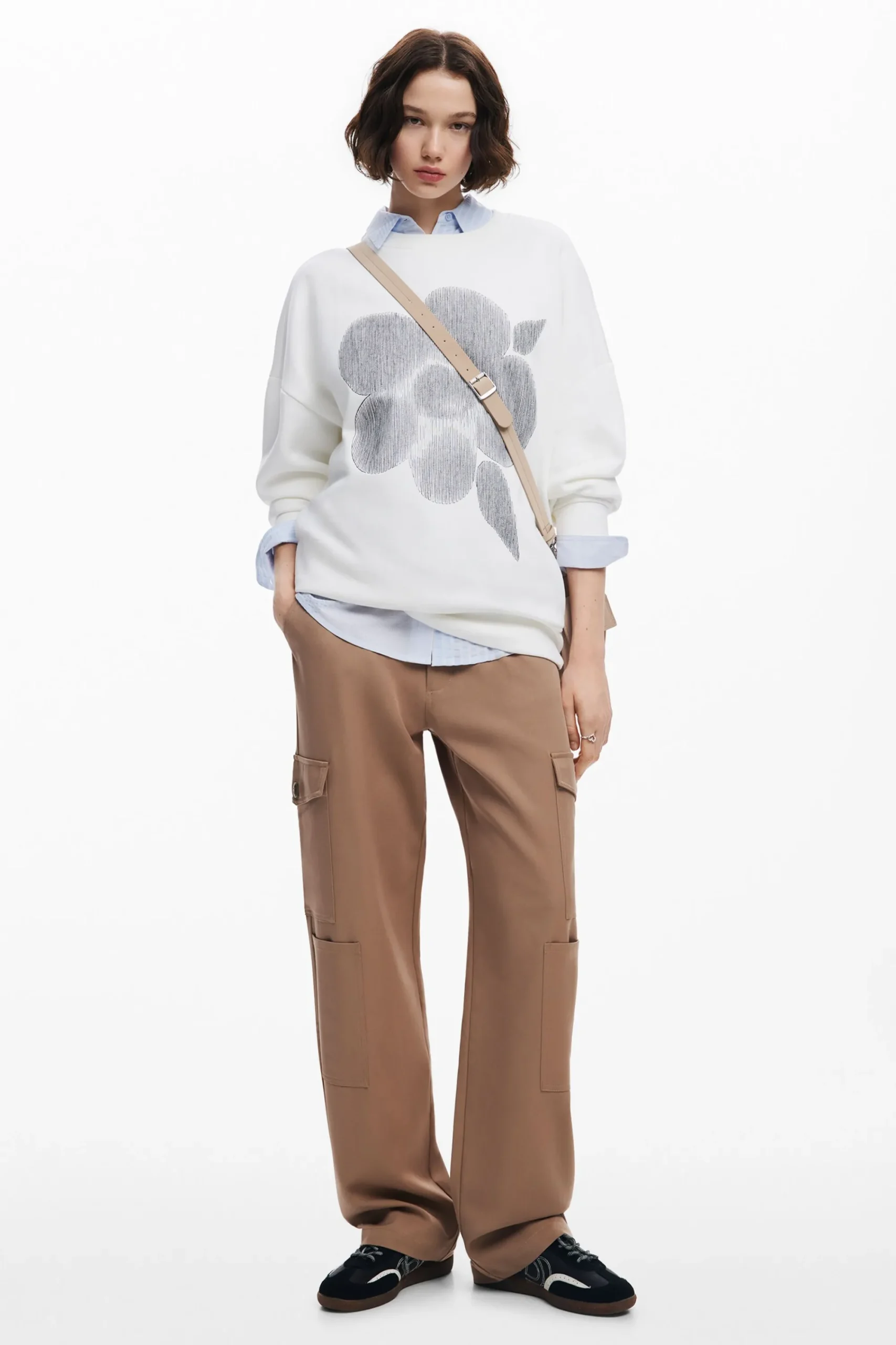 Sudaderas|Jerséis-Desigual Sudadera estampado flor