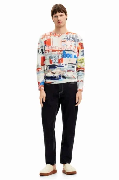Jerséis Y Sudaderas-Desigual Sudadera estampado revista