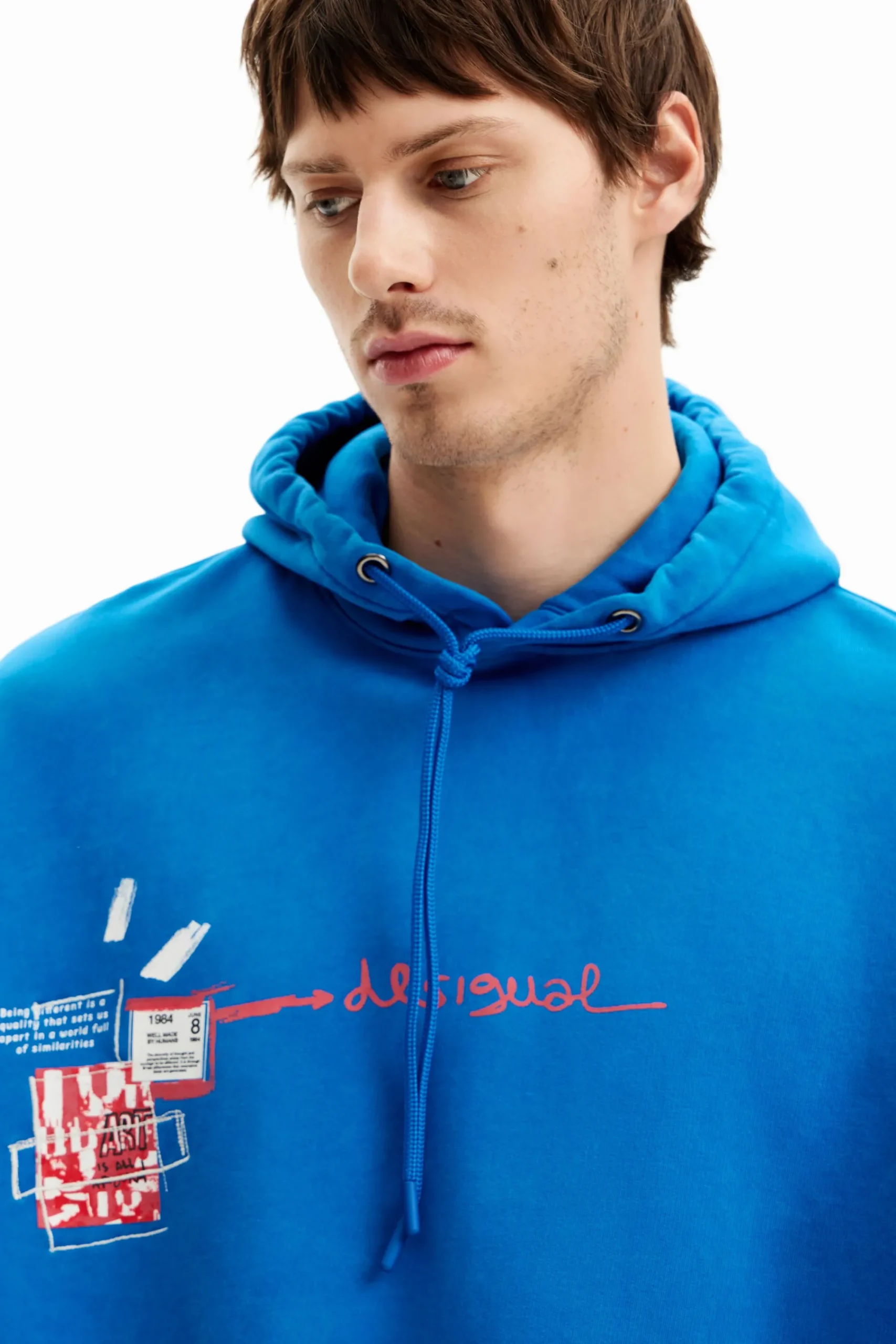 Jerséis Y Sudaderas-Desigual Sudadera graffiti capucha