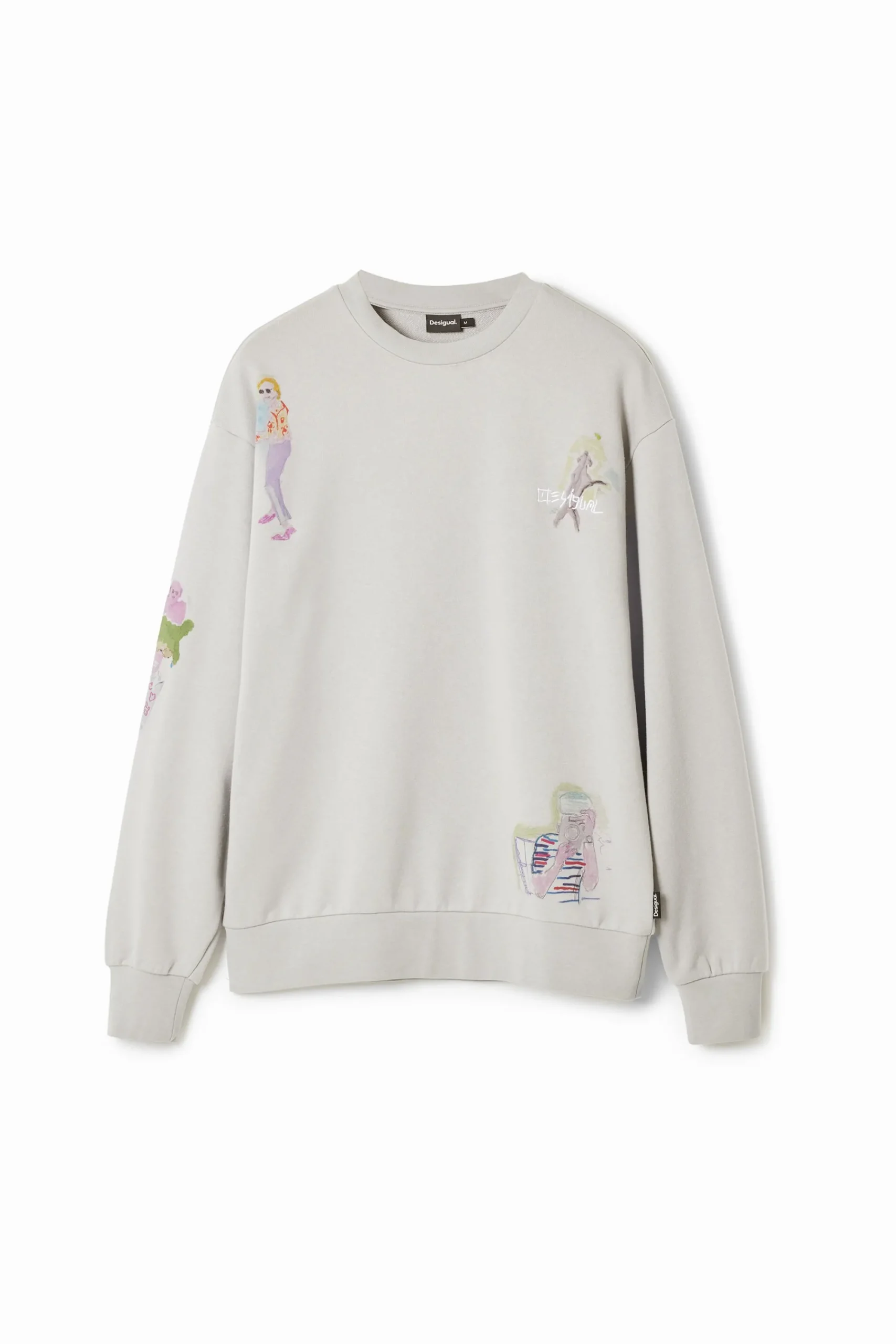 Jerséis Y Sudaderas-Desigual Sudadera ilustraciones acuarela