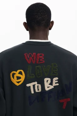 Jerséis Y Sudaderas-Desigual Sudadera japan magazine punto