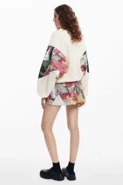 Sudaderas|Jerséis-Desigual Sudadera mangas estampadas M. Christian Lacroix