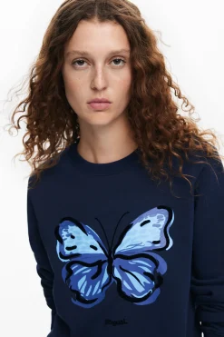 Sudaderas|Jerséis-Desigual Sudadera mariposa