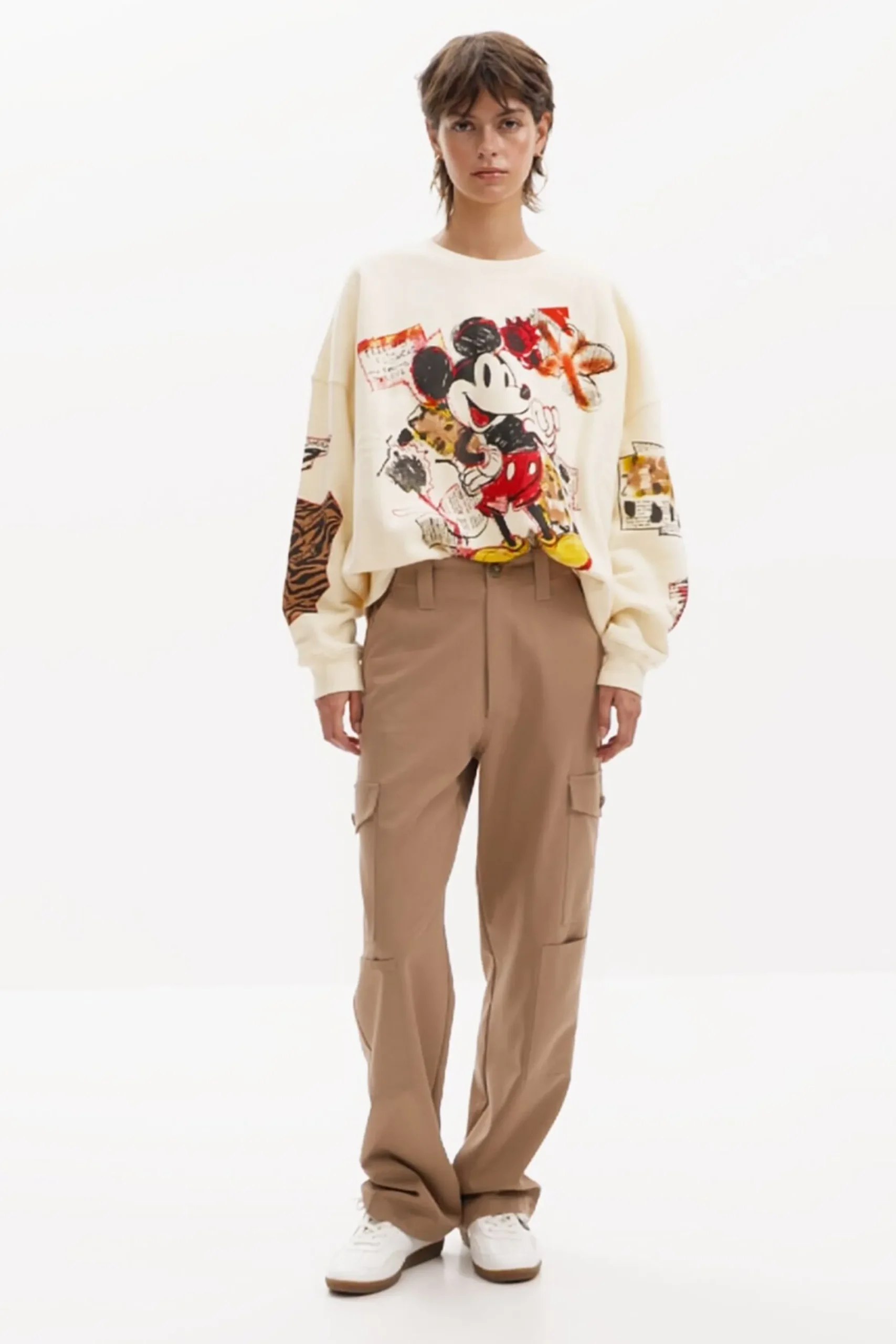 Sudaderas|Jerséis-Desigual Sudadera Mickey Mouse