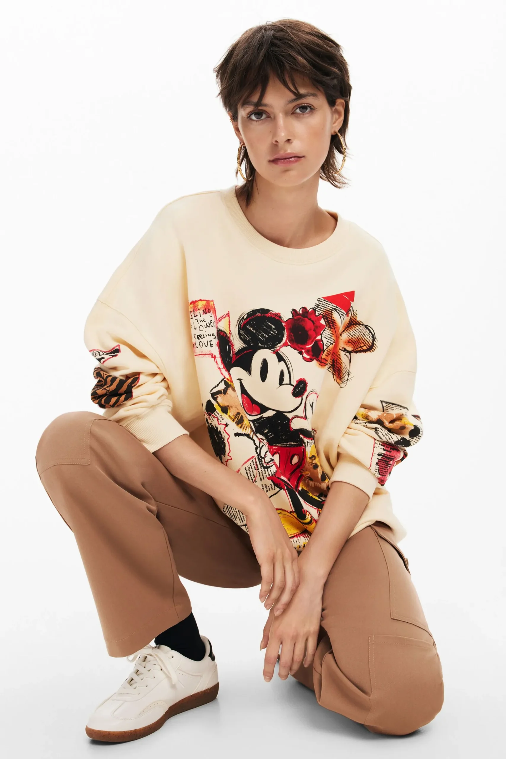 Sudaderas|Jerséis-Desigual Sudadera Mickey Mouse