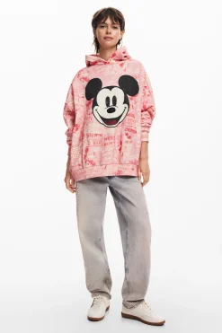 Sudaderas|Jerséis-Desigual Sudadera Mickey Mouse cordón