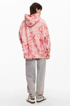 Sudaderas|Jerséis-Desigual Sudadera Mickey Mouse cordón
