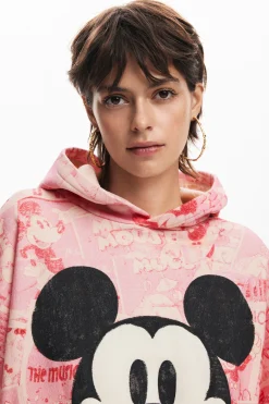 Sudaderas|Jerséis-Desigual Sudadera Mickey Mouse cordón