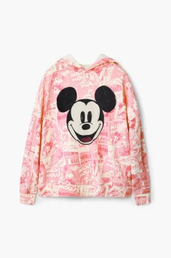 Sudaderas|Jerséis-Desigual Sudadera Mickey Mouse cordón