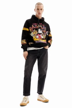 Jerséis Y Sudaderas-Desigual Sudadera Mickey Mouse patchwork