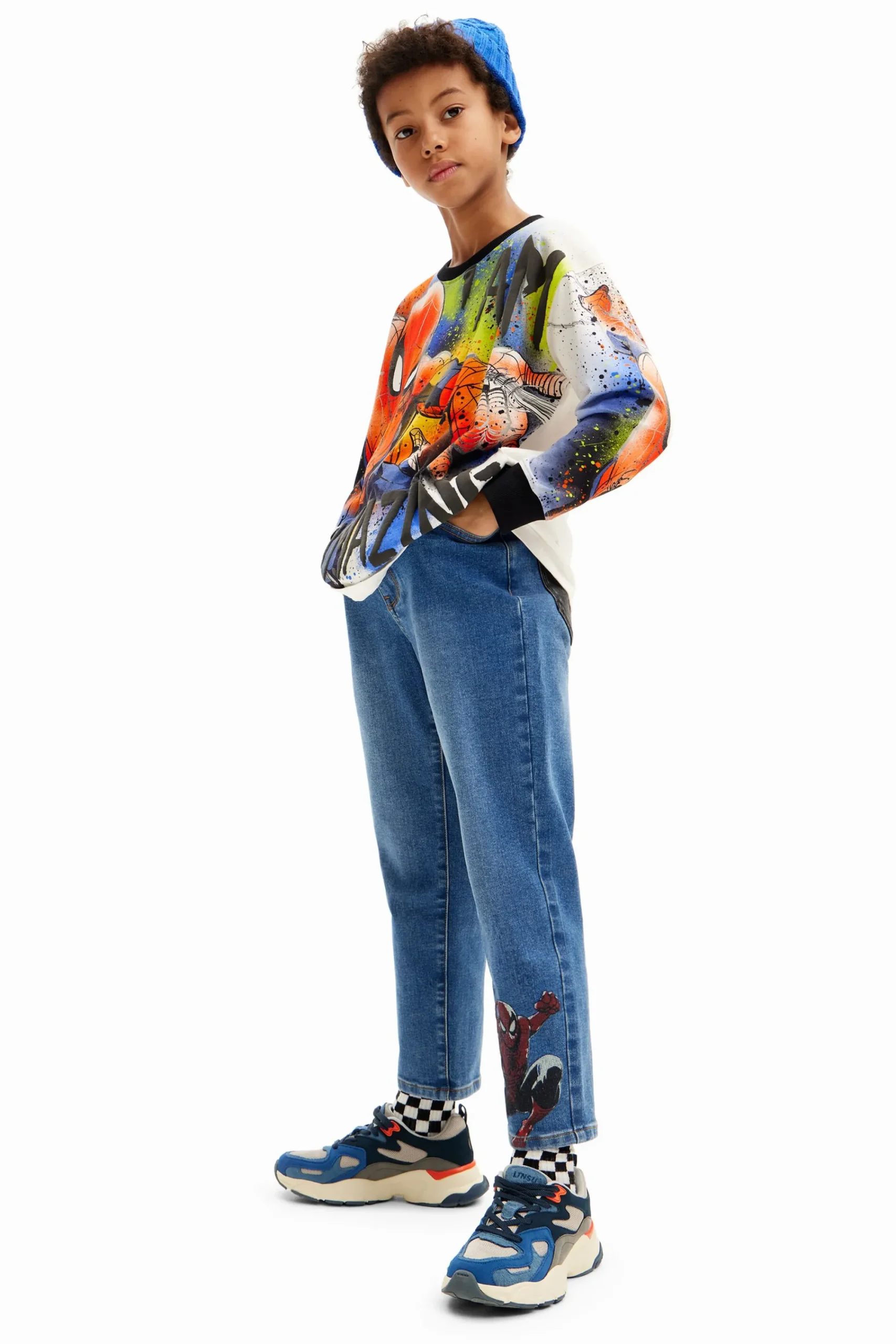 Camisetas Y Camisas-Desigual Sudadera onversize Spiderman