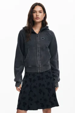 Jerséis-Desigual Sudadera oversize capucha