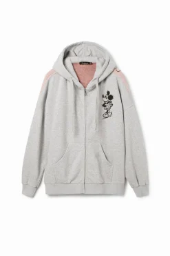 Sudaderas|Jerséis-Desigual Sudadera oversize jacquard Mickey Mouse