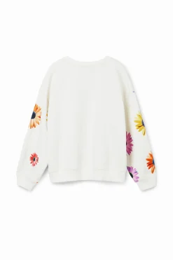 Jerséis Y Sudaderas-Desigual Sudadera oversize margaritas