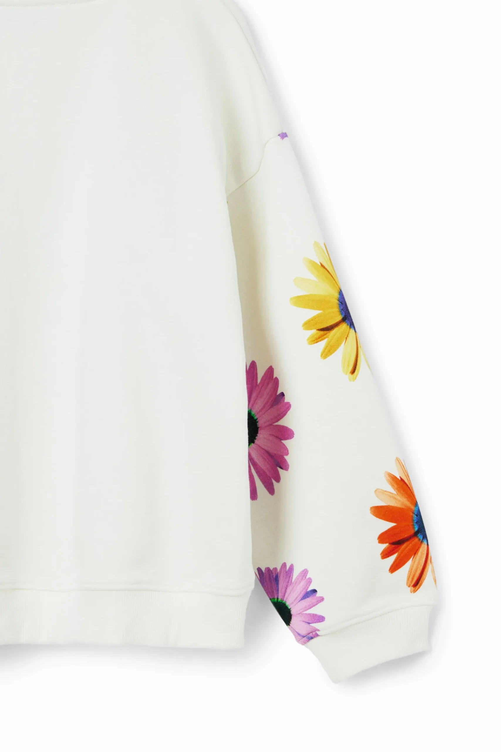Jerséis Y Sudaderas-Desigual Sudadera oversize margaritas