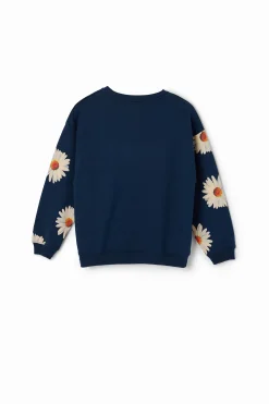 Jerséis Y Sudaderas-Desigual Sudadera oversize margaritas