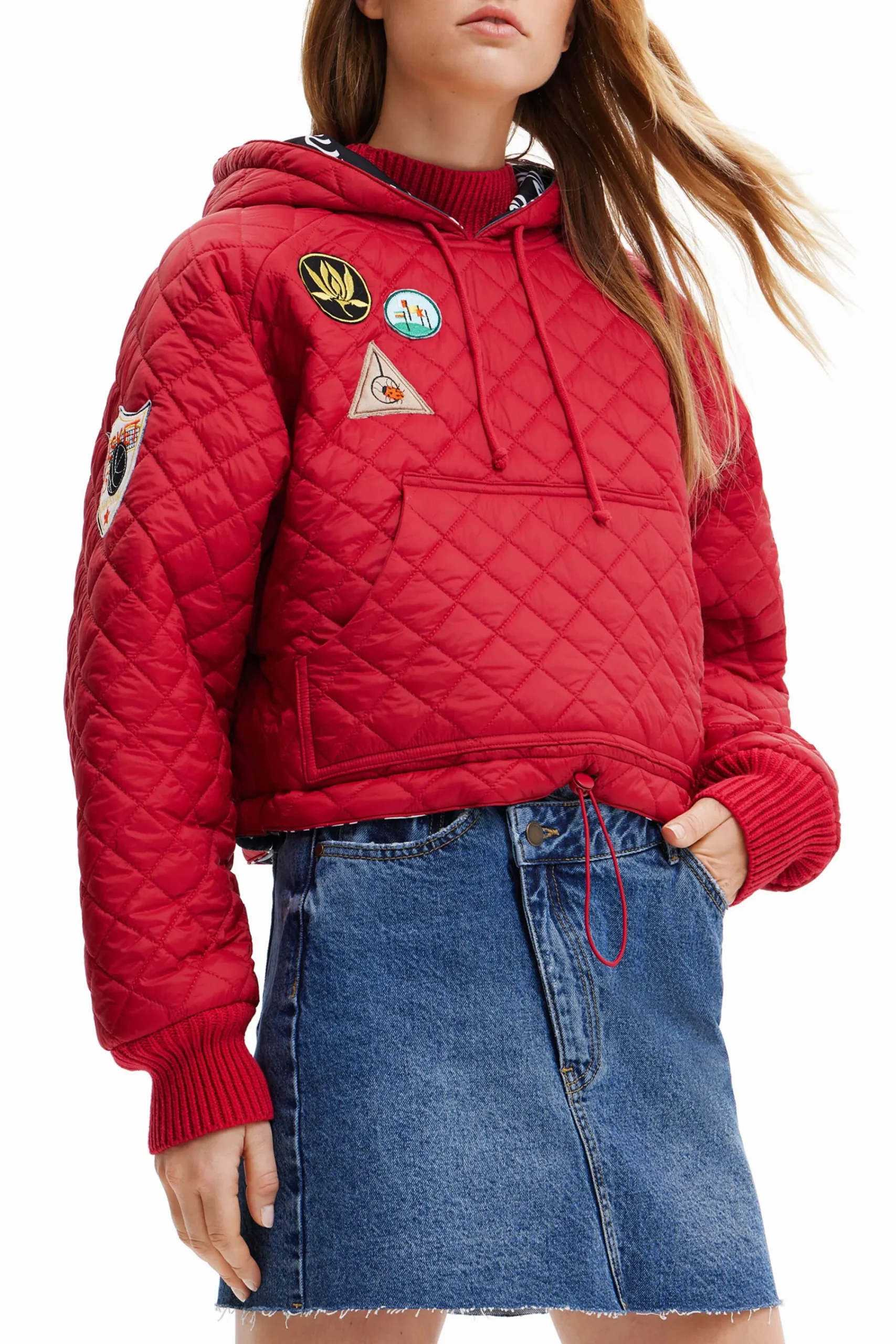 Jerséis-Desigual Sudadera padded con parches