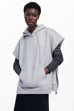 Sudaderas|Jerséis-Desigual Sudadera poncho lisa