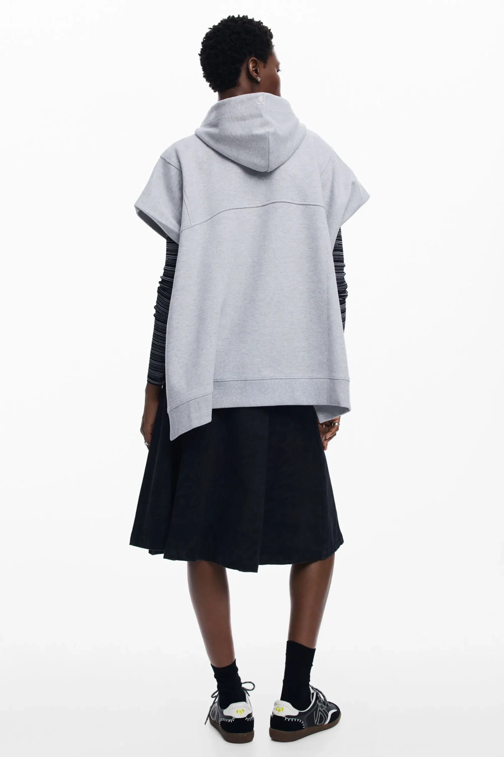 Sudaderas|Jerséis-Desigual Sudadera poncho lisa