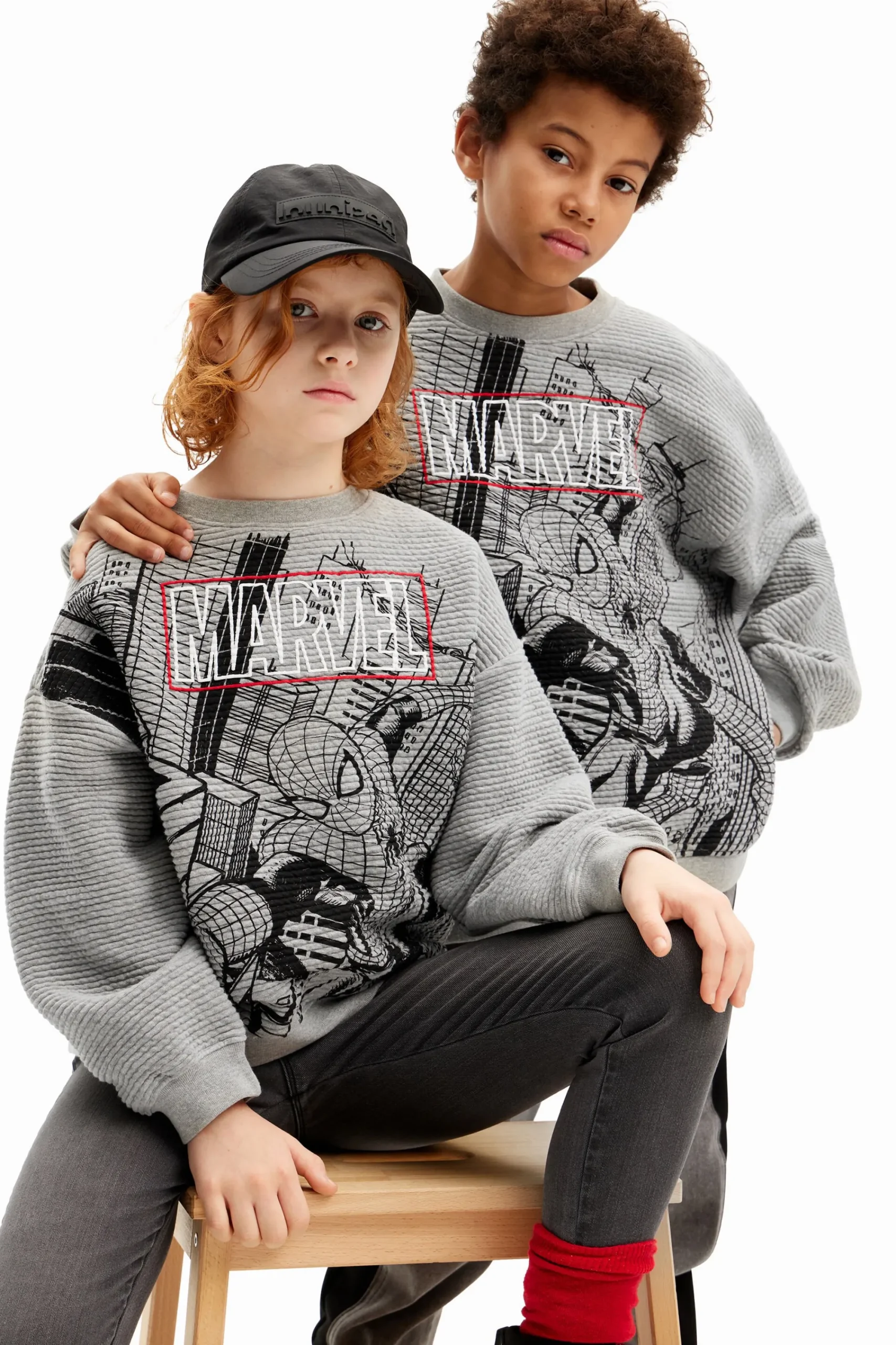 Jerséis Y Sudaderas-Desigual Sudadera rayas Marvel