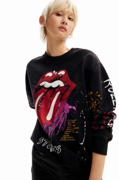 Sudaderas|Jerséis-Desigual Sudadera splatter The Rolling Stones