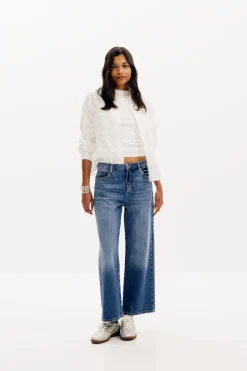 Vaqueros|Pantalones-Desigual Vaqueros culotte denim