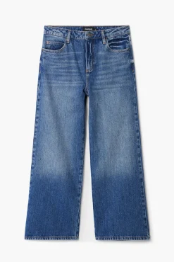 Vaqueros|Pantalones-Desigual Vaqueros culotte denim