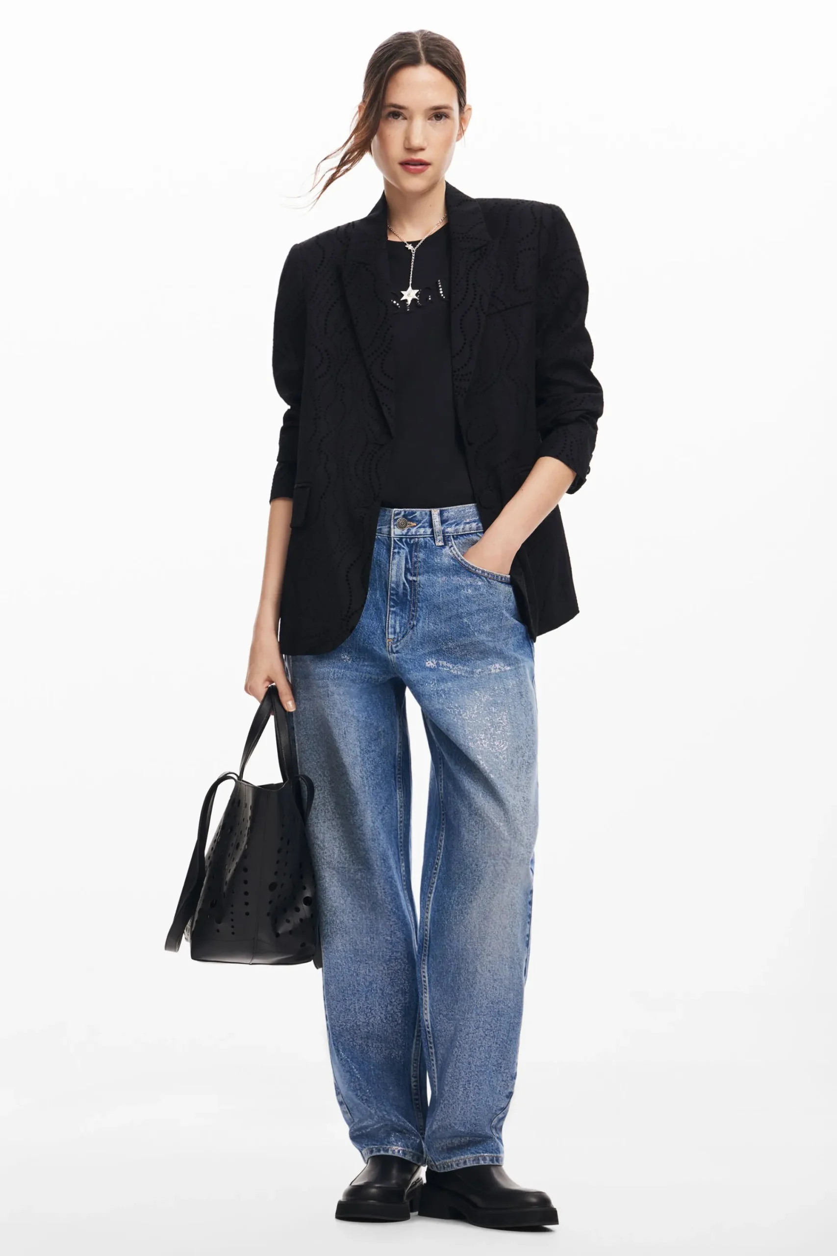 Vaqueros|Pantalones-Desigual Vaqueros denim balloon