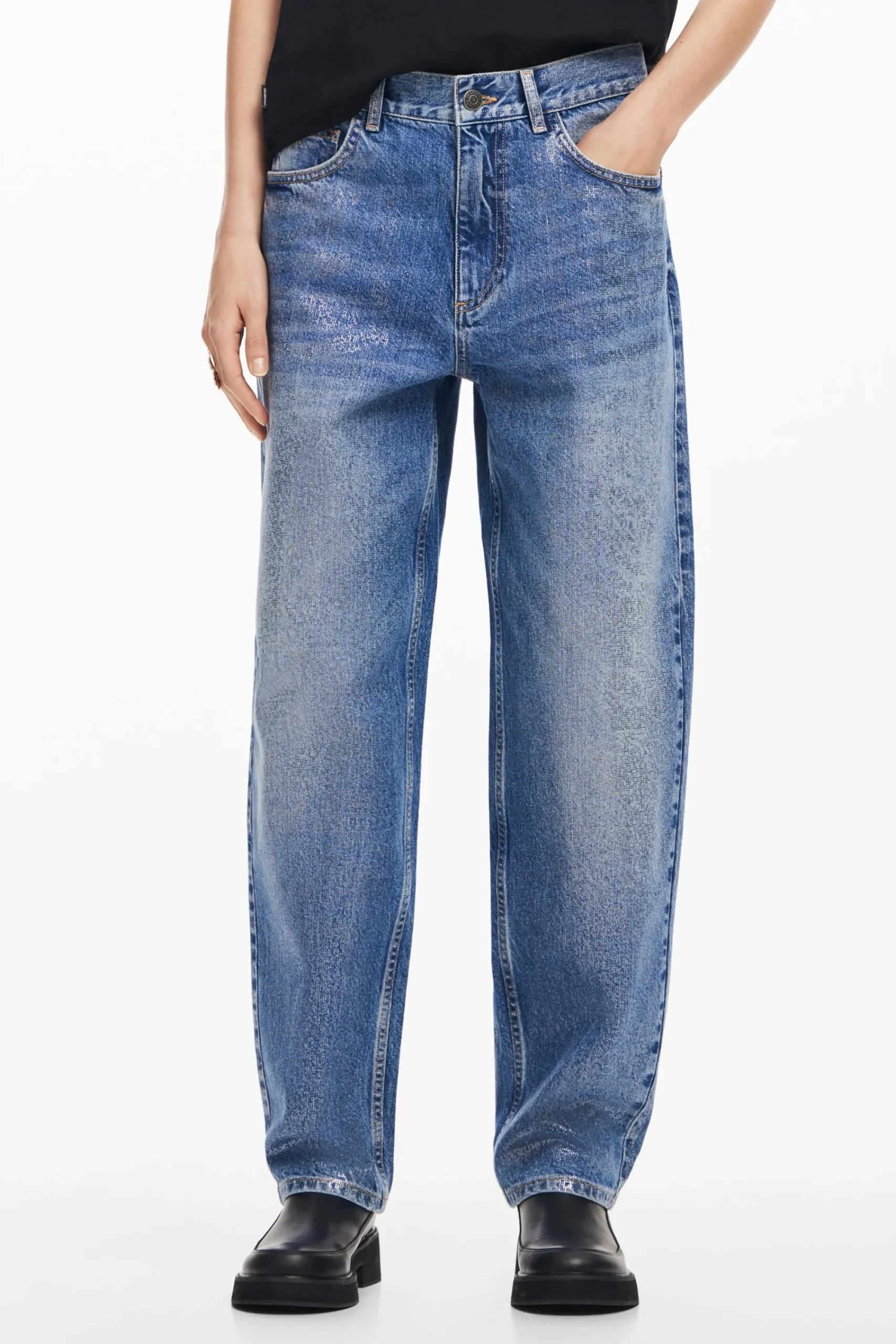Vaqueros|Pantalones-Desigual Vaqueros denim balloon