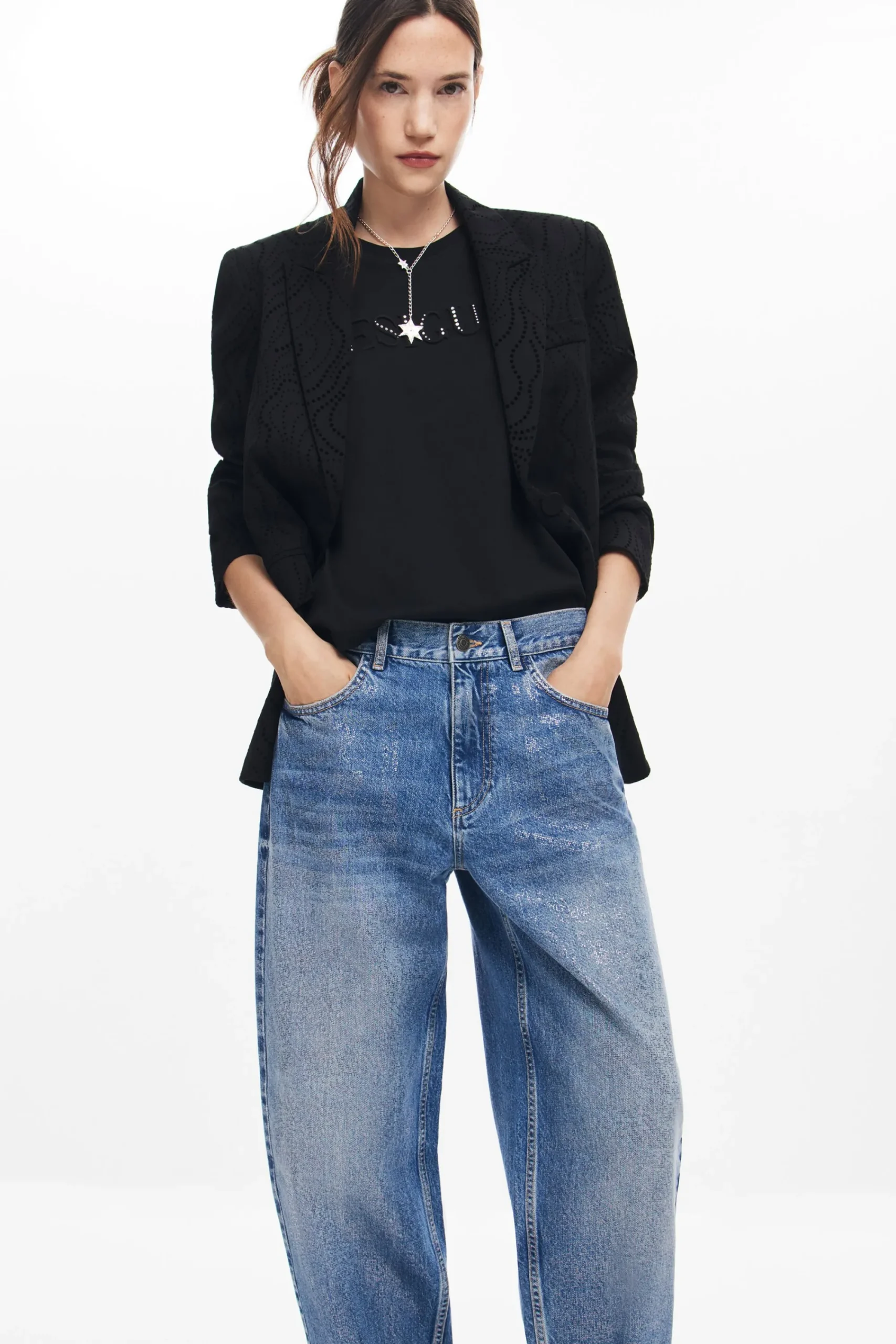 Vaqueros|Pantalones-Desigual Vaqueros denim balloon