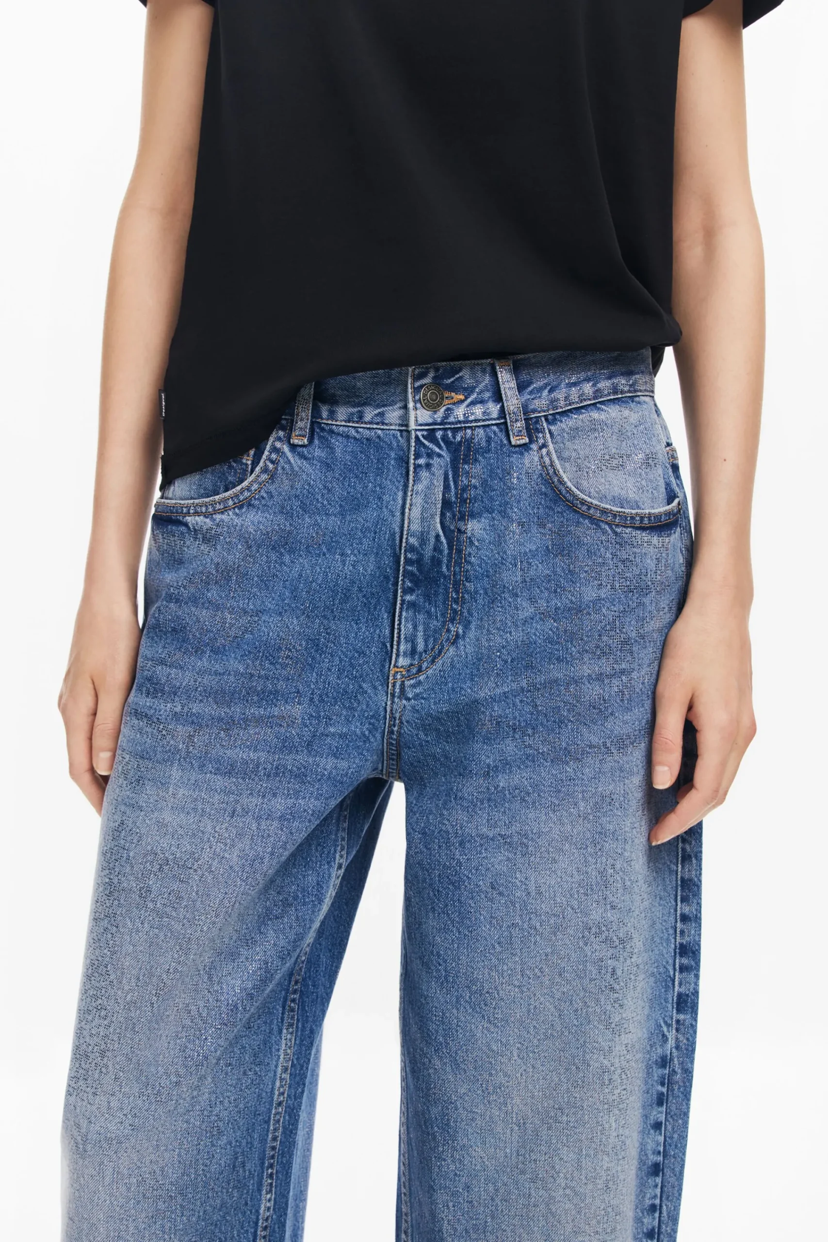 Vaqueros|Pantalones-Desigual Vaqueros denim balloon